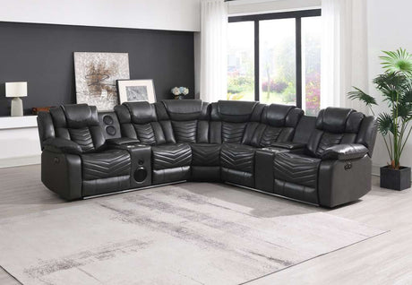 FOAK brand Ruiz sectional in leather
