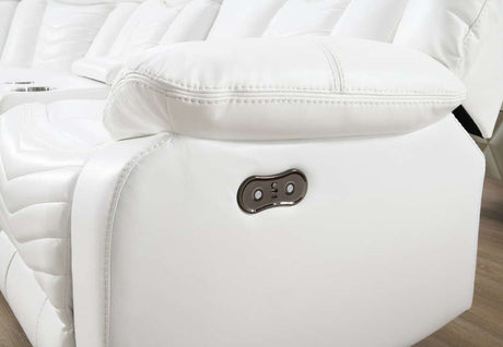 Ruiz sectional sofa with integrated electronics