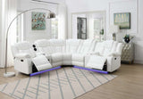 Ergonomic backrest design on black reclining sofa