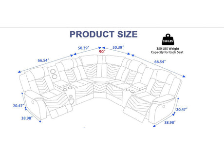Functional reclining seats in black leather