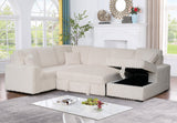 Side profile of Maxy modern low profile sectional sofa
