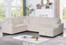 Back view showing structural silhouette of Maxy sectional sofa