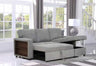 Modern L-Shaped Sectional Sofa with Storage Chaise Ottoman