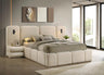 Monaco Upholstered Bed – Cream