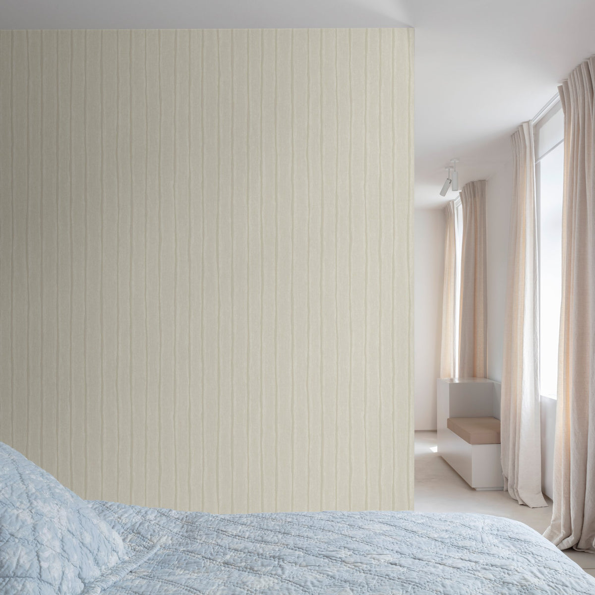 Galerie Precious Weaves Irregular Stripes Wallpaper