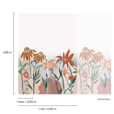 Galerie Day Dreamers Flowers Wall Mural