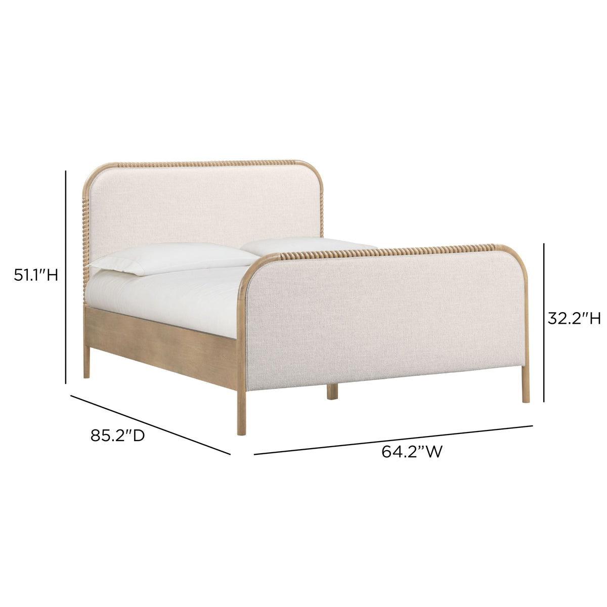 Hatia Basketweave Panel Bed - View 9