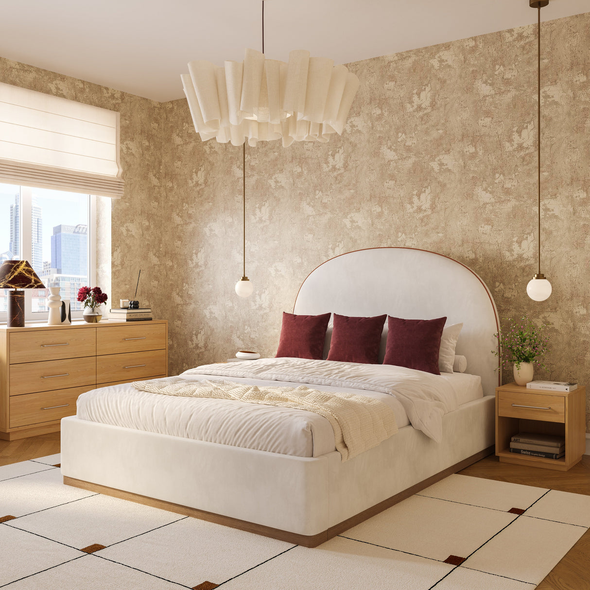 Marlow 17" Wood Nightstand With Drawer