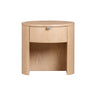 Marlow 19" Wood Round Nightstand With Drawer