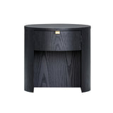 Marlow 19" Wood Round Nightstand With Drawer