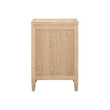 Bristol Park 30" Whitewashed Oak Wood 2-Drawer Nightstand