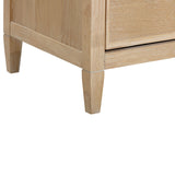 Bristol Park 40" Whitewashed Oak Wood 7-Drawer Chest