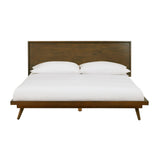 Emery Walnut Wood Platform Bed - View 3