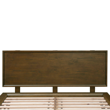 Emery Walnut Wood Platform Bed - View 12