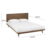 Emery Walnut Wood Platform Bed - View 14