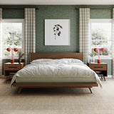 Emery Walnut Wood Platform Bed - View 9