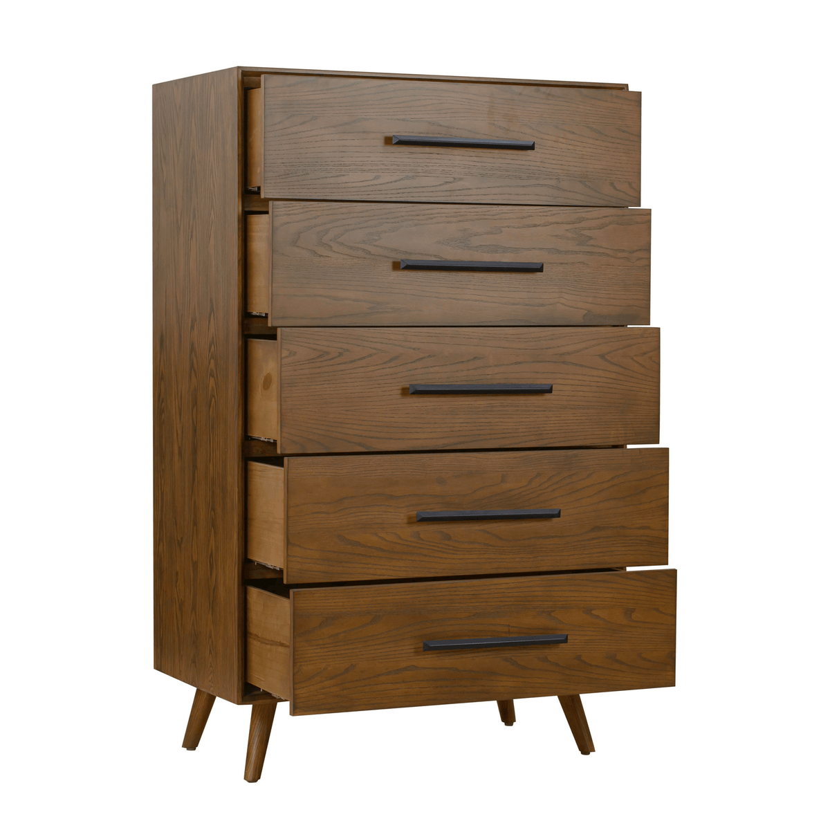 Emery 33" Walnut 5-Drawer Chest - View 3