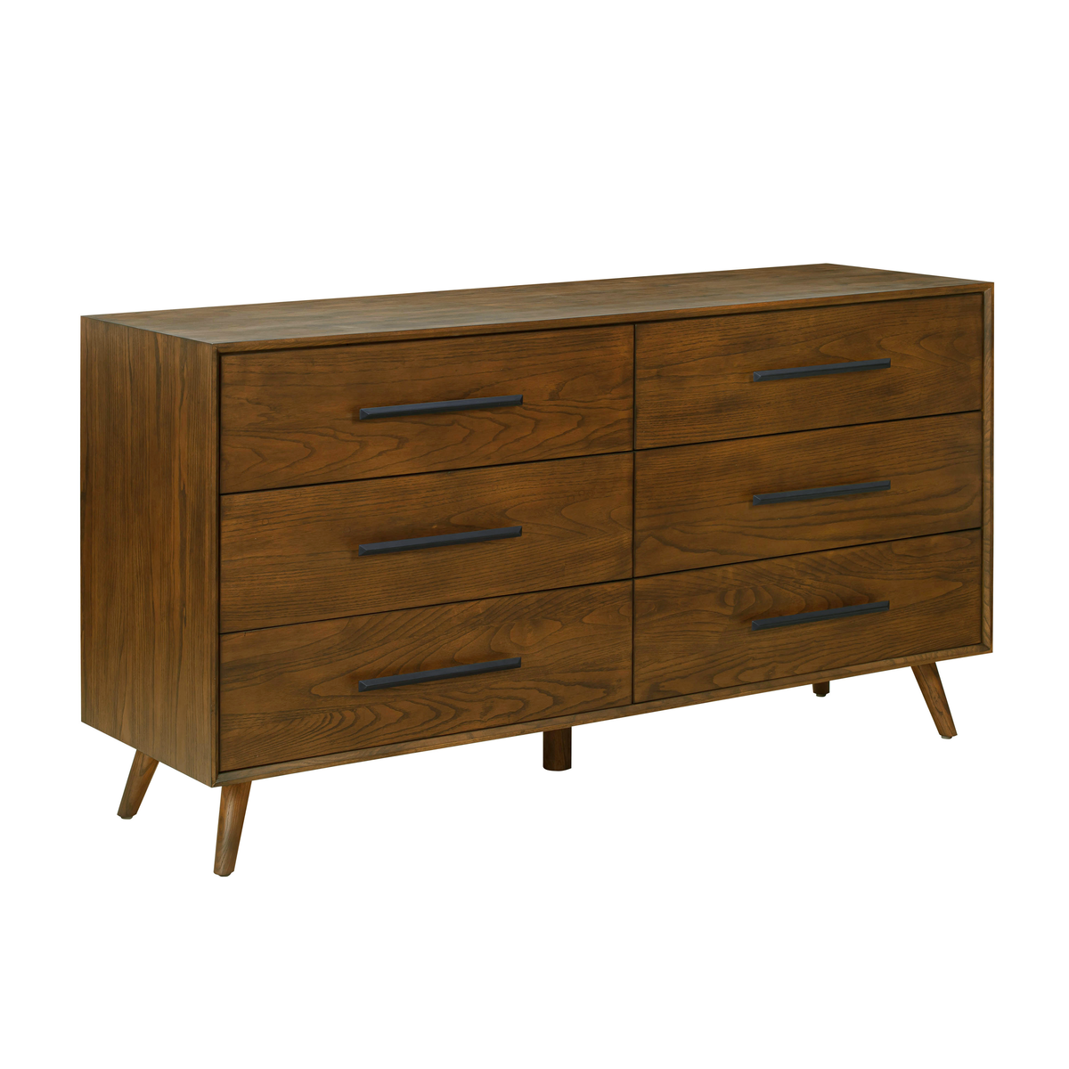Emery 62" Walnut 6-Drawer Dresser - View 3