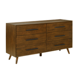 Emery 62" Walnut 6-Drawer Dresser - View 3