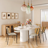 Elora 79" Lacquer Oval Dining Table