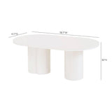 Elora 79" Lacquer Oval Dining Table