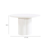 Elora 47" Lacquer Round Dining Table