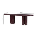 Zola 94.5" Lacquer Oval Dining Table