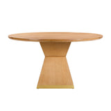 Nolan 56" Wood Round Dining Table