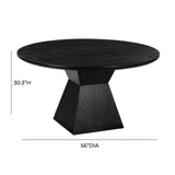 Nolan 56" Wood Round Dining Table