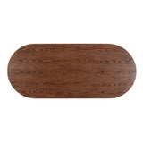 Marlow 102" Wood Oval Dining Table