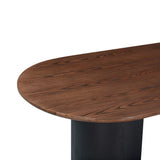 Marlow 102" Wood Oval Dining Table