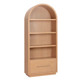 Marlow Wood Bookcase With File Drawer