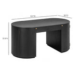 Marlow 64" Wood Executive Desk With Storage