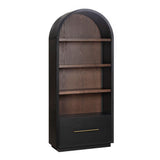 Marlow Wood Bookcase With File Drawer