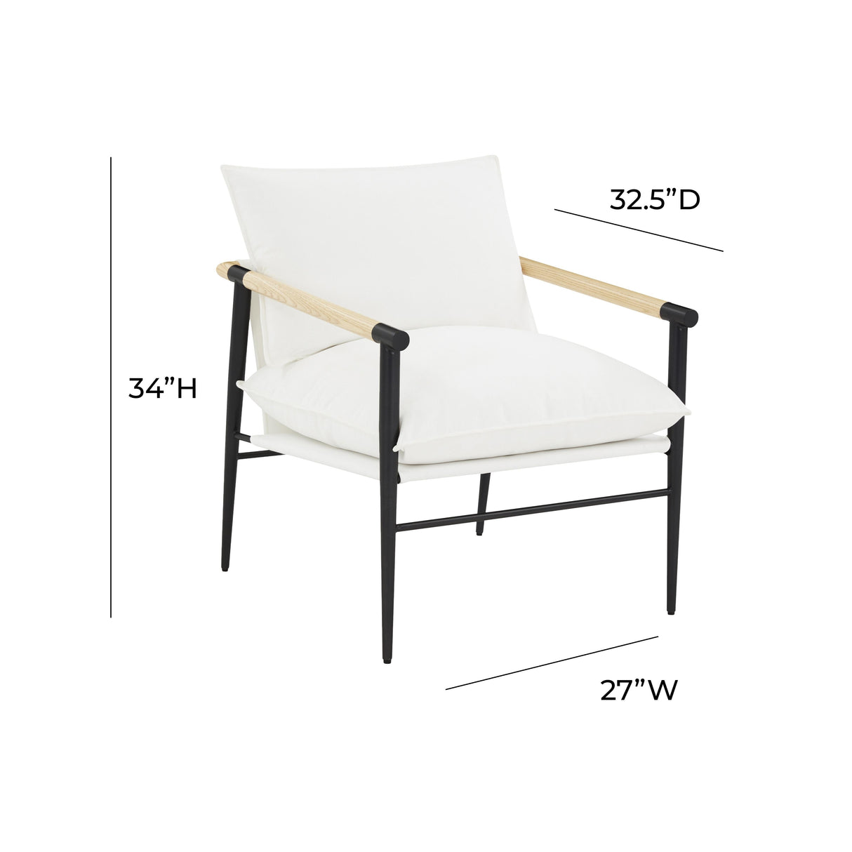 Cali Performance Fabric Accent Chair