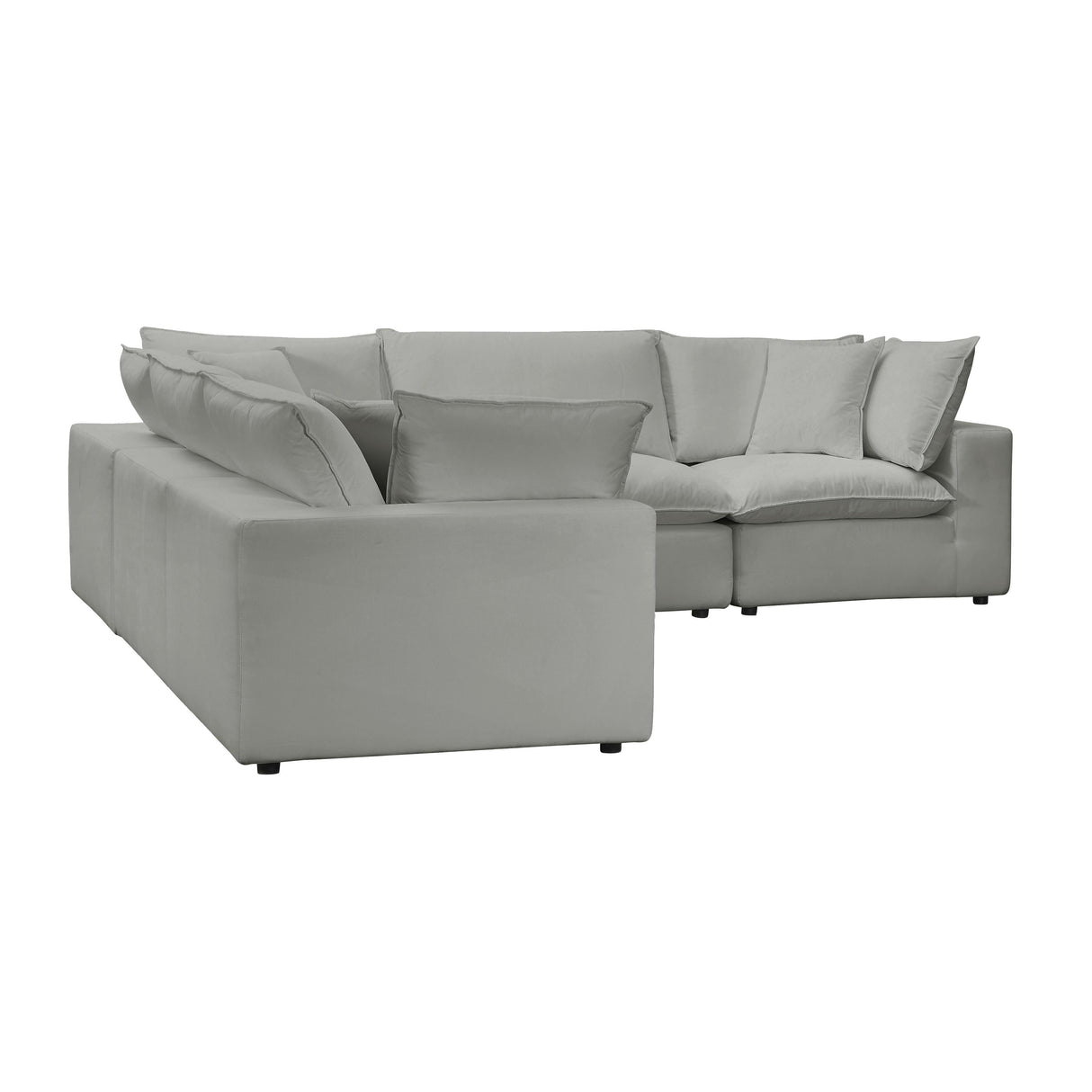 Cali 5-Piece Performance Fabric Modular L-Sectional