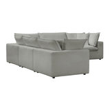 Cali 5-Piece Performance Fabric Modular L-Sectional