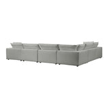 Cali 7-Piece Performance Fabric Modular Large Chaise Sectional