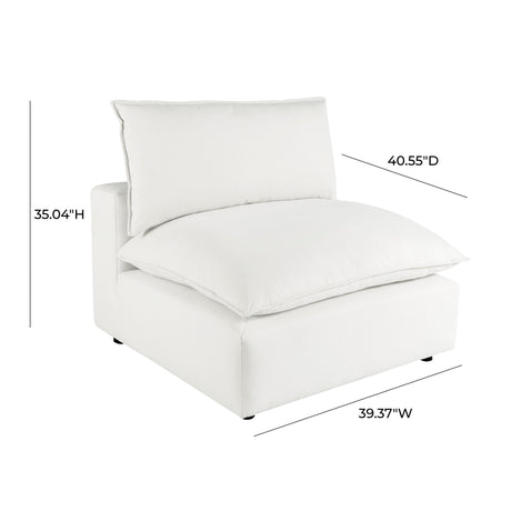 Cali Modular Armless Chair - View 15