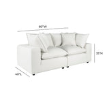 Cali 80" Performance Fabric Modular Loveseat