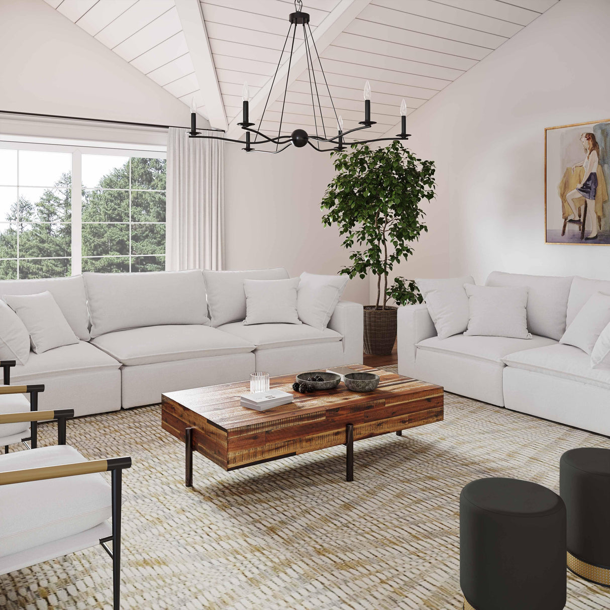 Cali 80" Performance Fabric Modular Loveseat