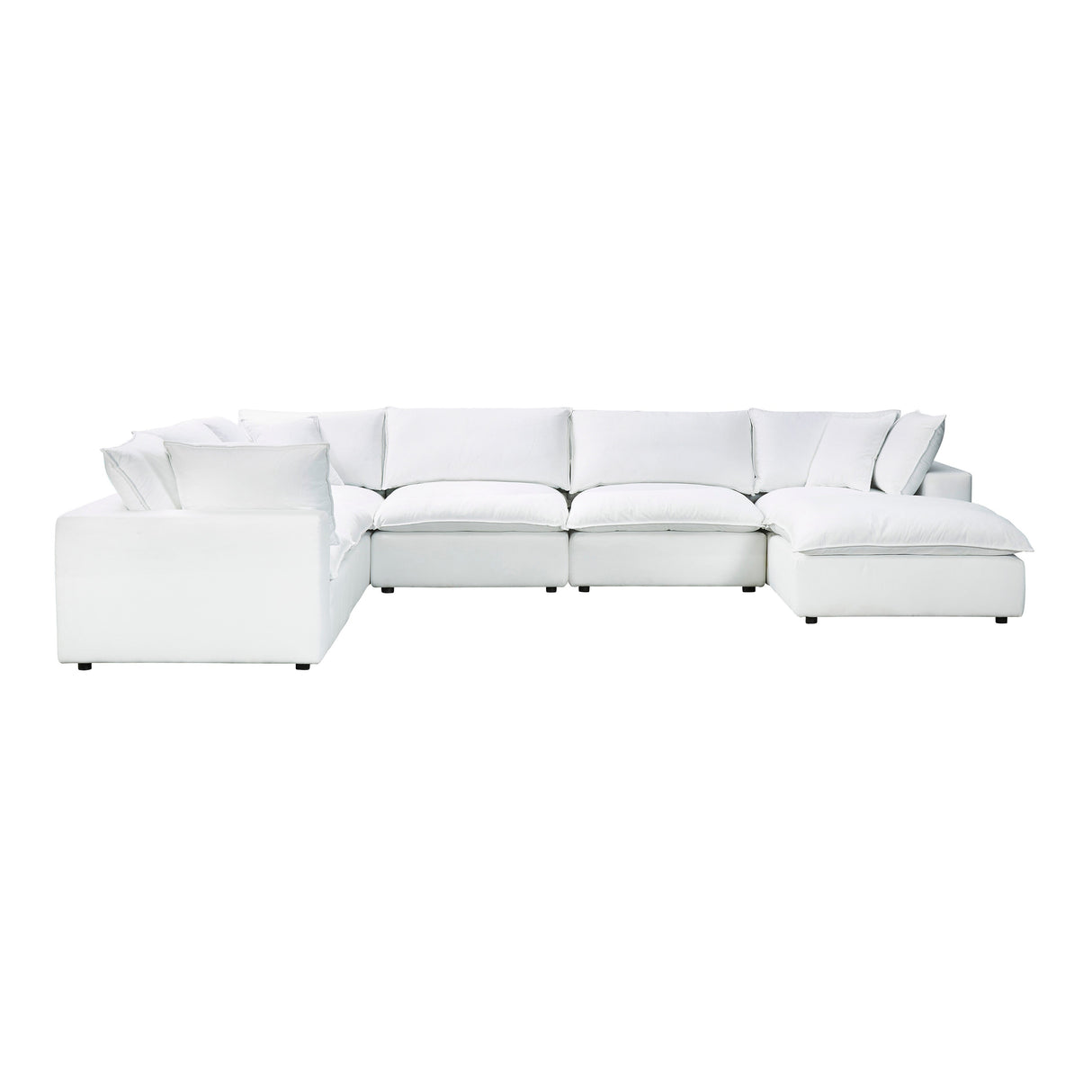 Cali 7-Piece Performance Fabric Modular Large Chaise Sectional