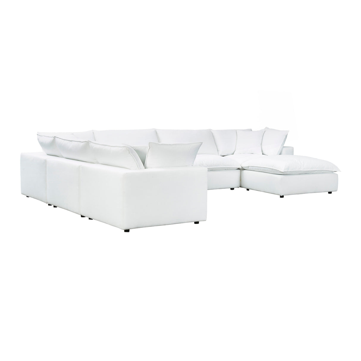 Cali 7-Piece Performance Fabric Modular Large Chaise Sectional