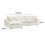 Cali 4-Piece Performance Fabric Modular Sectional