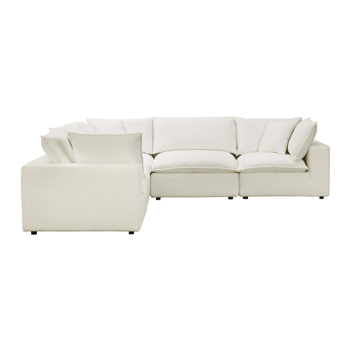 Cali 5-Piece Performance Fabric Modular L-Sectional