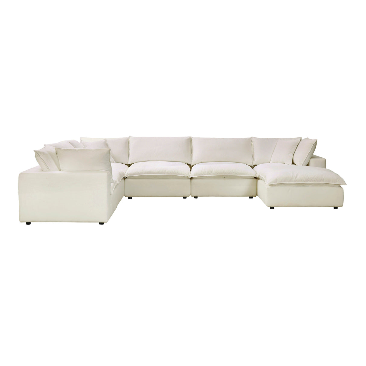 Cali 7-Piece Performance Fabric Modular Large Chaise Sectional