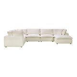 Cali 7-Piece Performance Fabric Modular Large Chaise Sectional