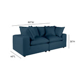 Cali 80" Performance Fabric Modular Loveseat