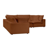 Cali 5-Piece Performance Fabric Modular L-Sectional