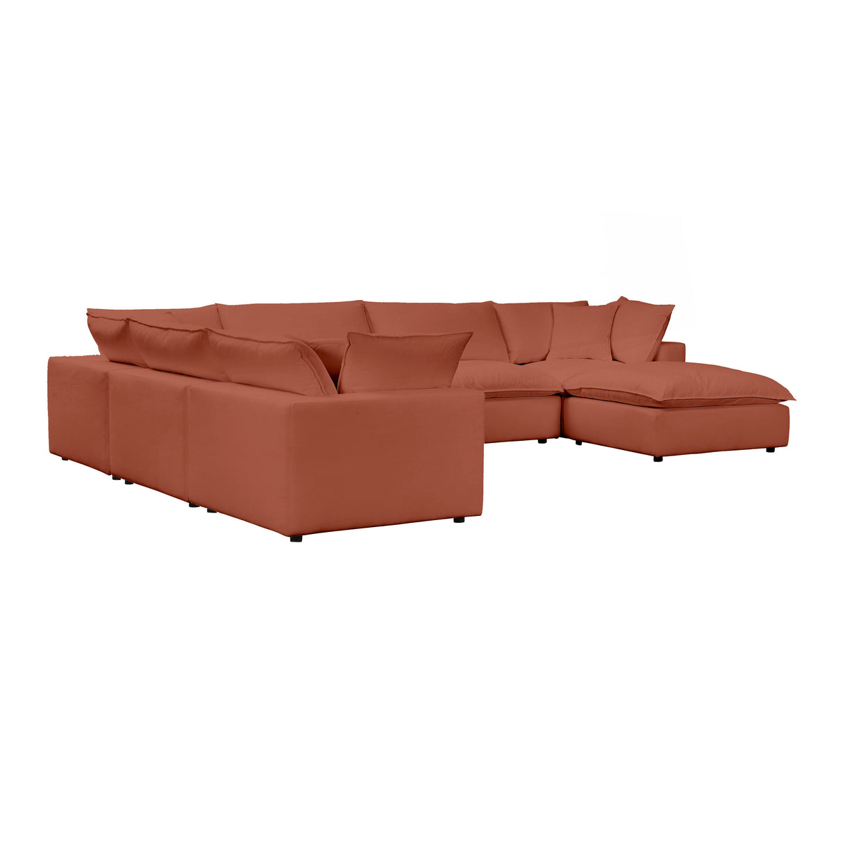 Cali 7-Piece Performance Fabric Modular Large Chaise Sectional